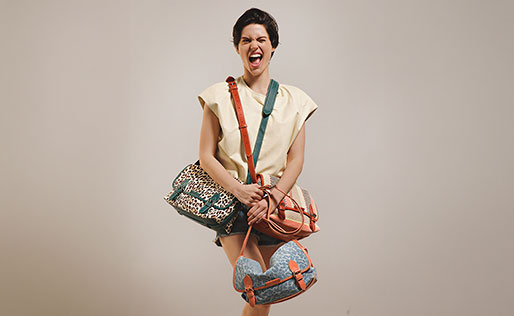 Sacs bandoulière en cuir colorés