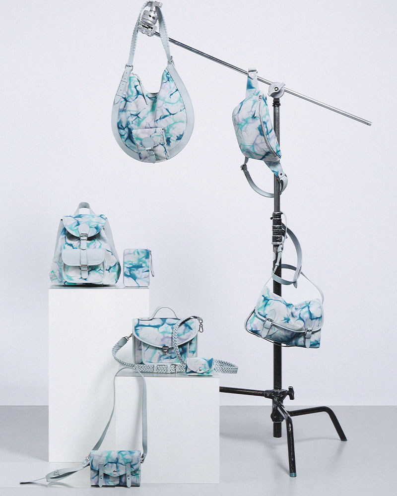 Sac Cuir Su&eacute;d&eacute; Collection Tie & Dye