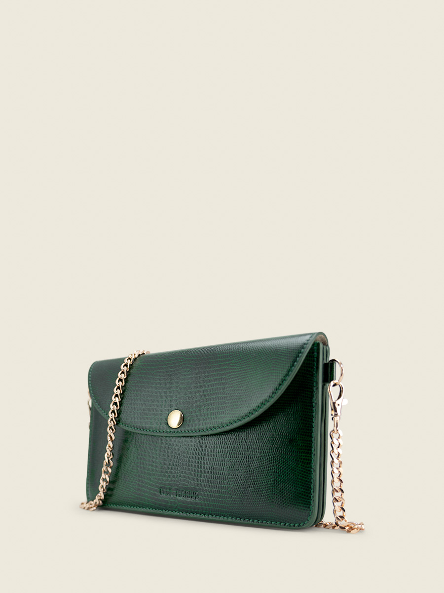 green-leather-clutch-bag-bertille-1960-paul-marius-side-view-picture-w44-l-dg