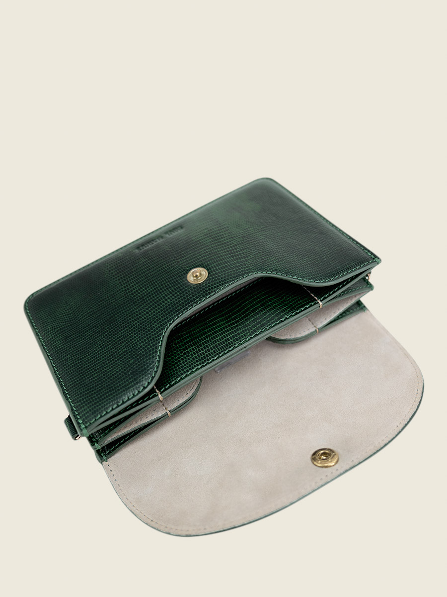 green-leather-clutch-bag-bertille-1960-paul-marius-inside-view-picture-w44-l-dg