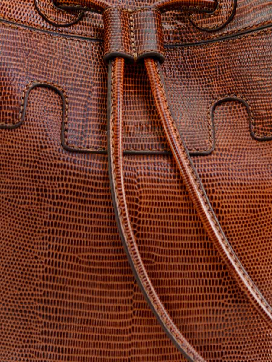 Vintage leather deals bucket bag