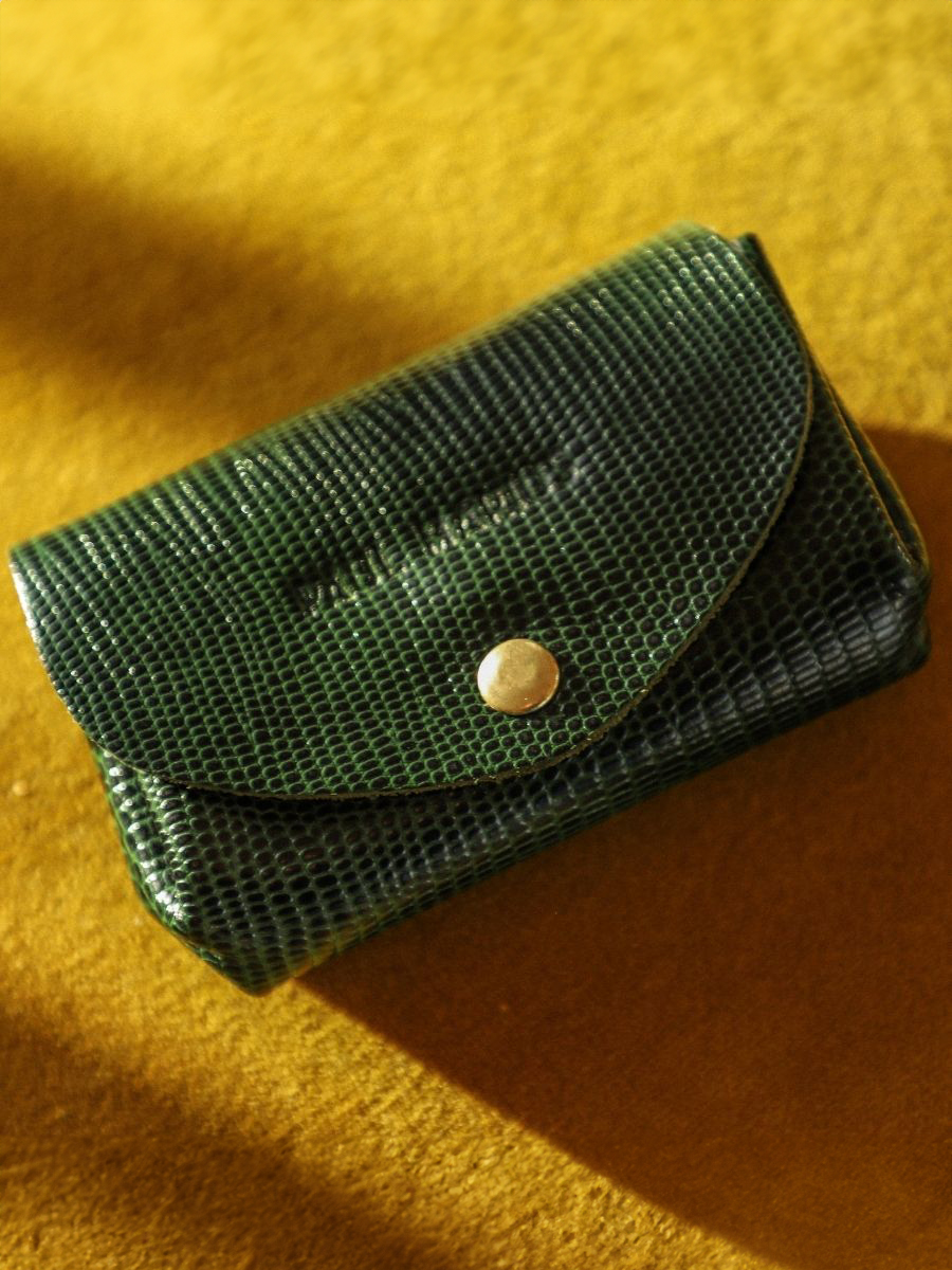 green-leather-purse-legustave-1960-paul-marius-campaign-picture-clp-l-dg
