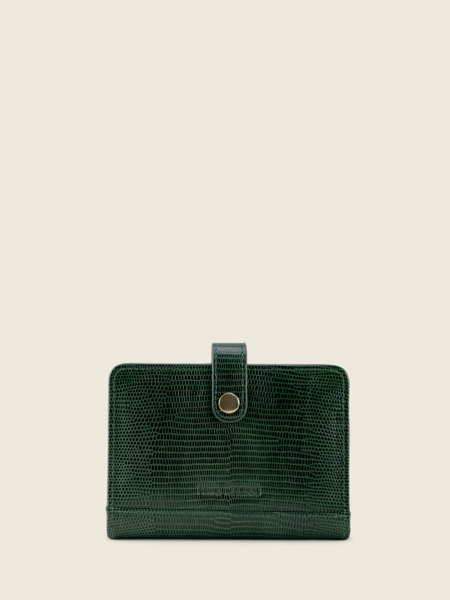green-leather-wallet-leportefeuille-jeanne-1960-paul-marius-front-view-picture-m34-l-dg