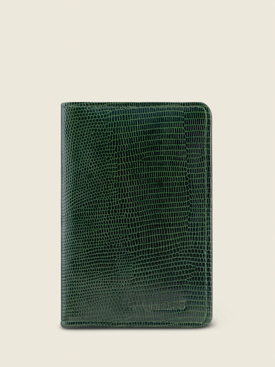 green-leather-passport-holder-etui-pour-passeport-1960-paul-marius-front-view-picture-m64-l-dg