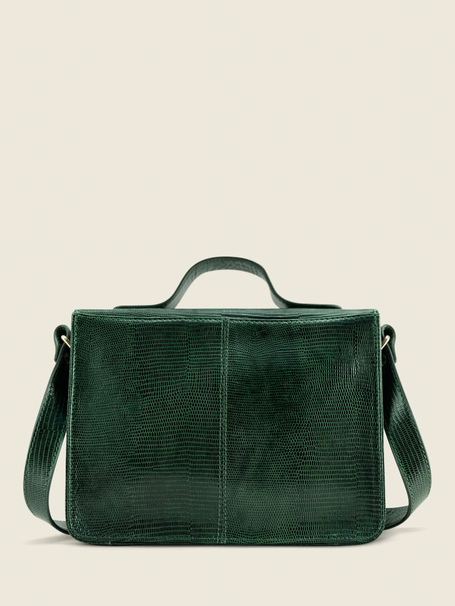 Green Leather Handbag for Women Mademoiselle George 1960 Malachite PAUL MARIUS
