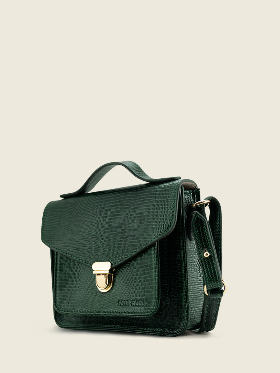 green-leather-handbag-mademoiselle-george-xs-1960-paul-marius-back-view-picture-w05xs-l-dg