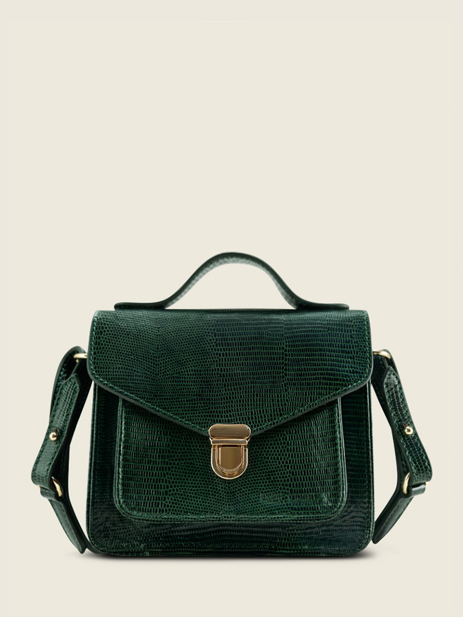 green-leather-handbag-mademoiselle-george-xs-1960-paul-marius-side-view-picture-w05xs-l-dg