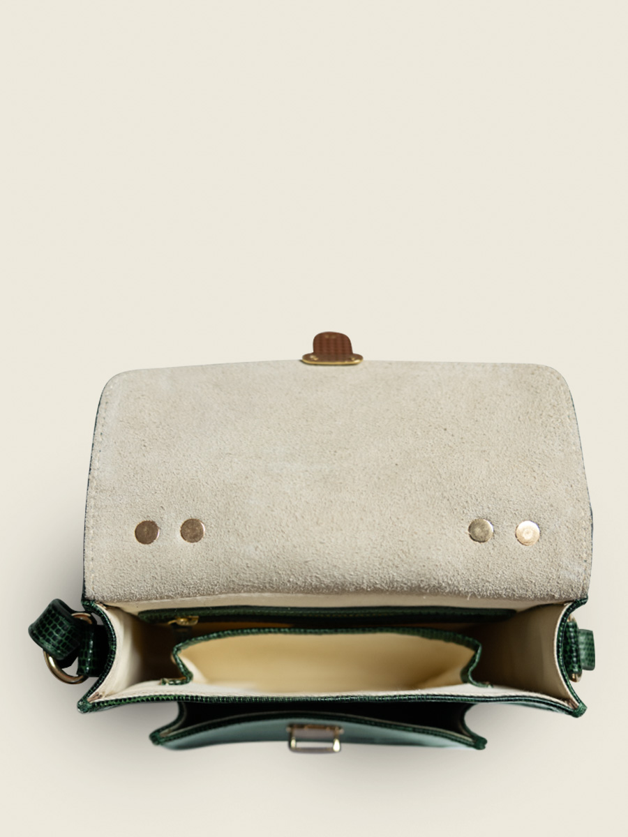 green-leather-handbag-mademoiselle-george-xs-1960-paul-marius-campaign-picture-w05xs-l-dg