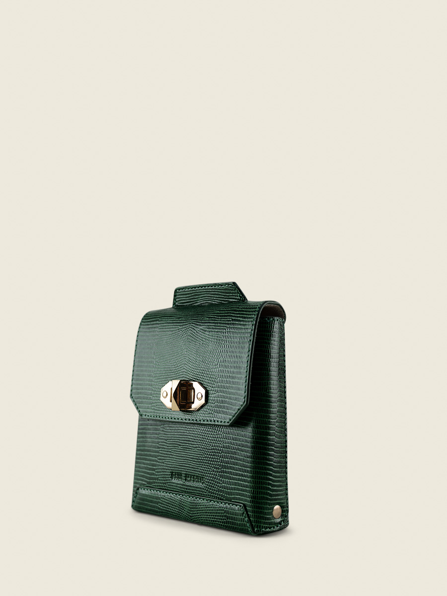 green-leather-phone-pouch-agathe-1960-paul-marius-side-view-picture-m70-l-dg
