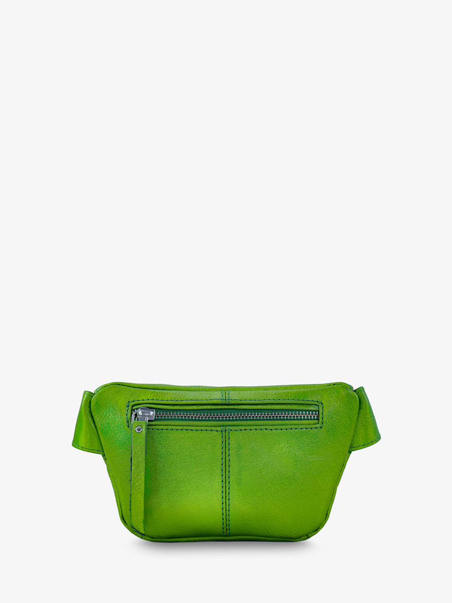 Green Mini Leather Fanny Pack LaBanane XS Absinthe PAUL MARIUS