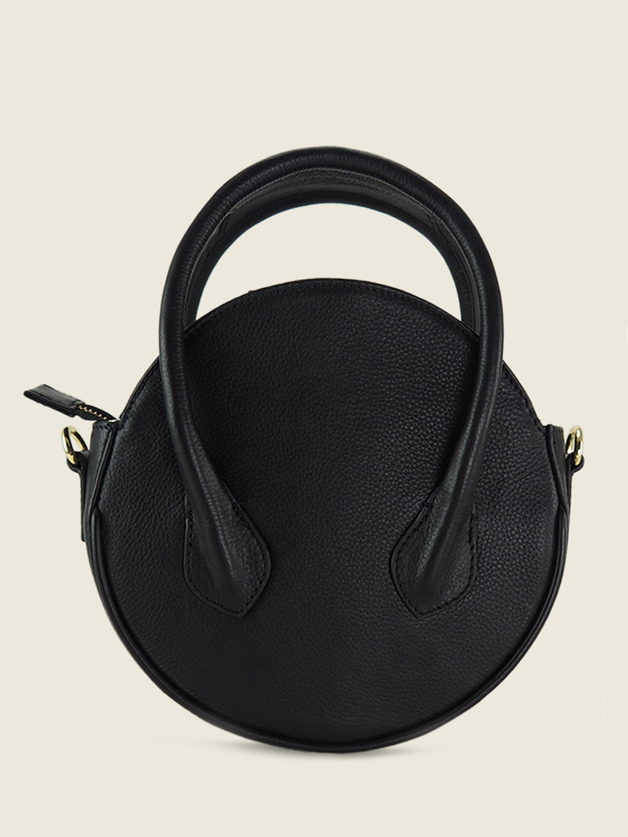 Round black handbag sale