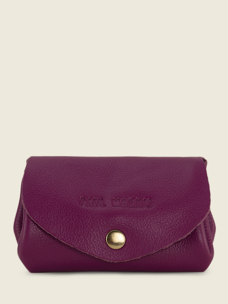Purple Leather Purse LeGustave Art Deco Zinzolin PAUL MARIUS