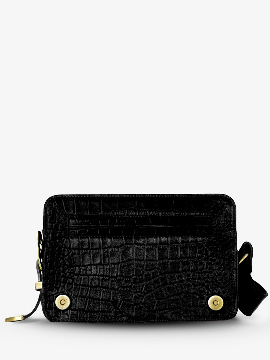 leather-baguette-bag-for-woman-black-rear-view-picture-lebaguette-alligator-jet-black-paul-marius-3760125357515