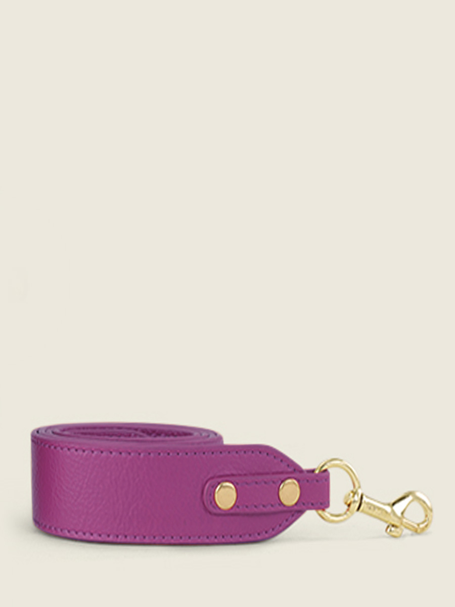 purple-leather-shoulder-strap-labandouliere-sorbet-blackcurrant-paul-marius-front-view-picture-ss01-sb-p