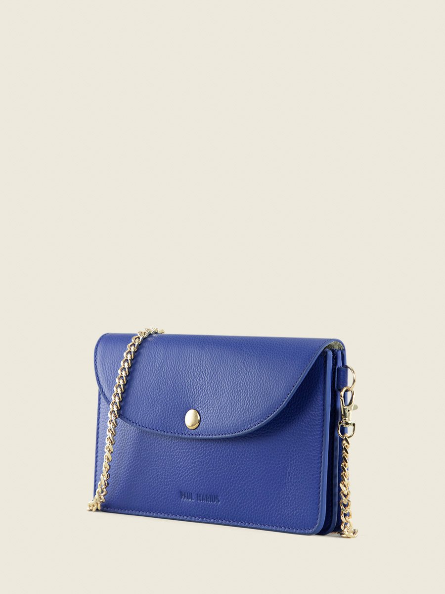 Royal blue leather purse outlet