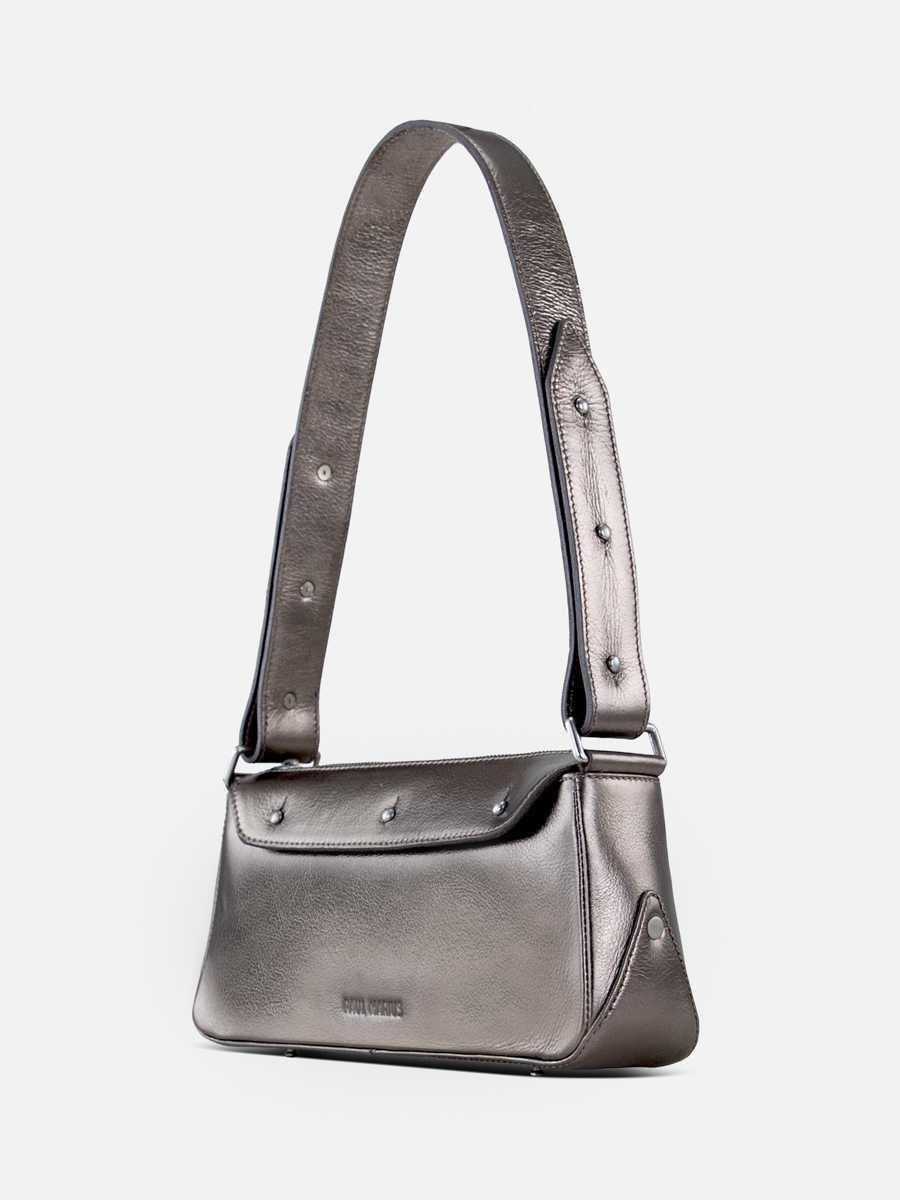 shoulder-bag-silver-billie-steel-back-view-w55-gm