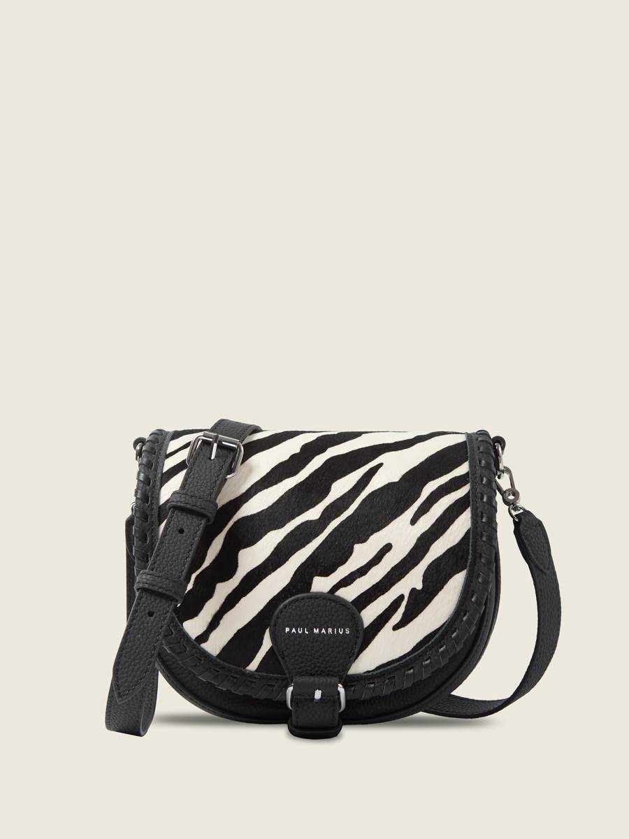 mini-leather-shoulder-bag-lebobo-black-white-front-view-w61s-ti-b-w