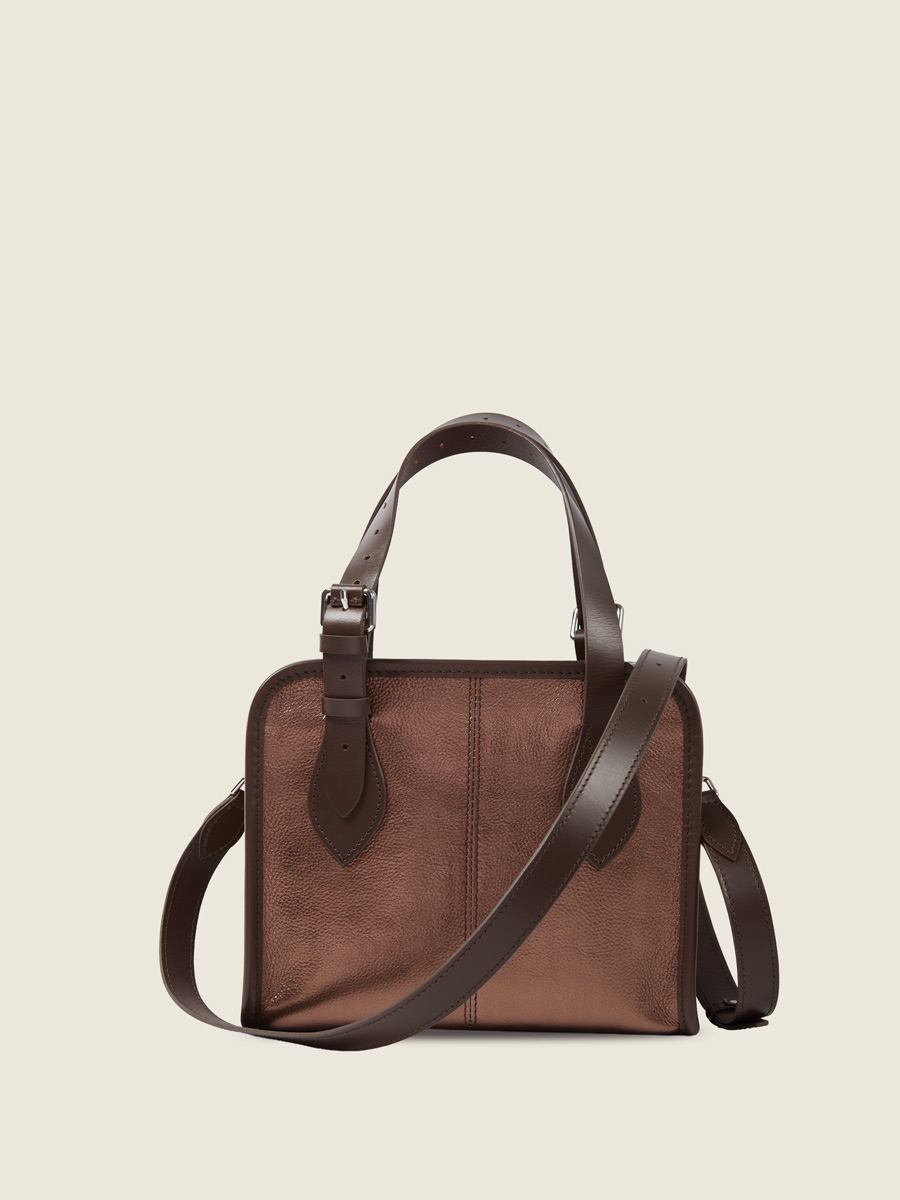 Copper-leather-handbag-lecabas-s-women-back-view-w81s-c