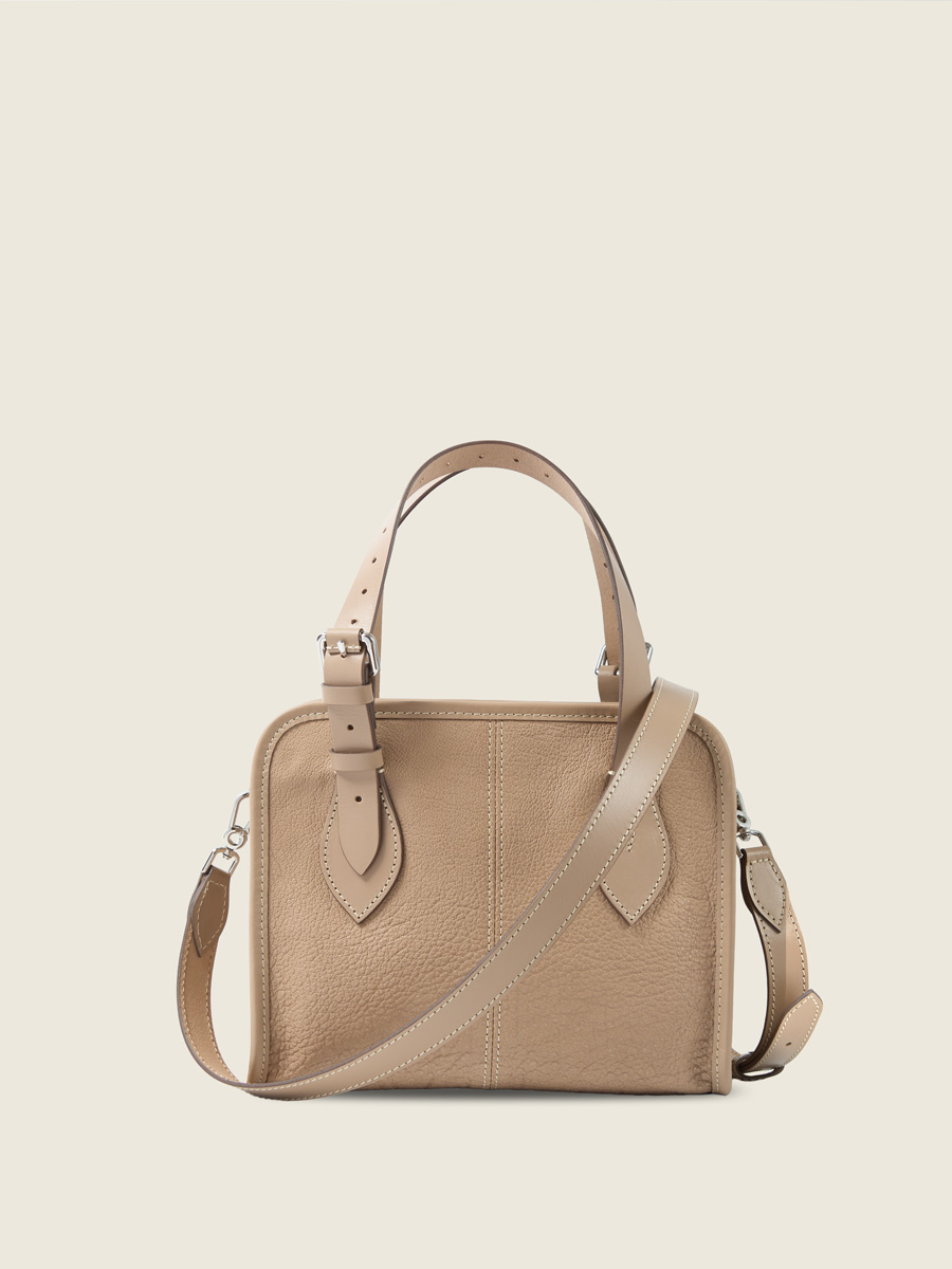 Taupe-leather-handbag-lecabas-s-women-back-view-w81s-bei
