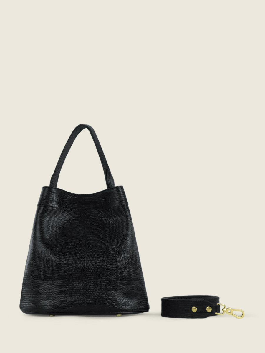 jet-black-leather-bucket-bag-capucine-1960-paul-marius-back-view-picture-w39-l-b