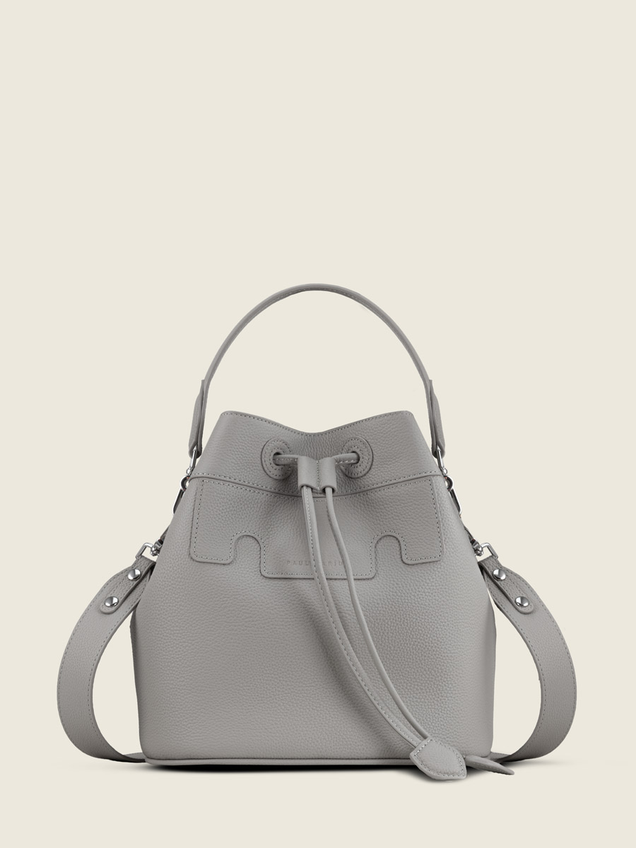 bucket-bag-leather-capucine-galet-front-view-w39-bm-gre