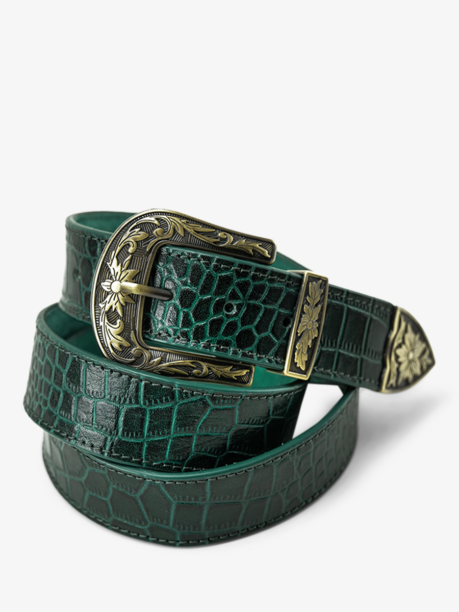 leather-wallet-for-woman-dark-green-front-view-picture-leportefeuille-manon-n2-alligator-malachite-paul-marius-3760125357287