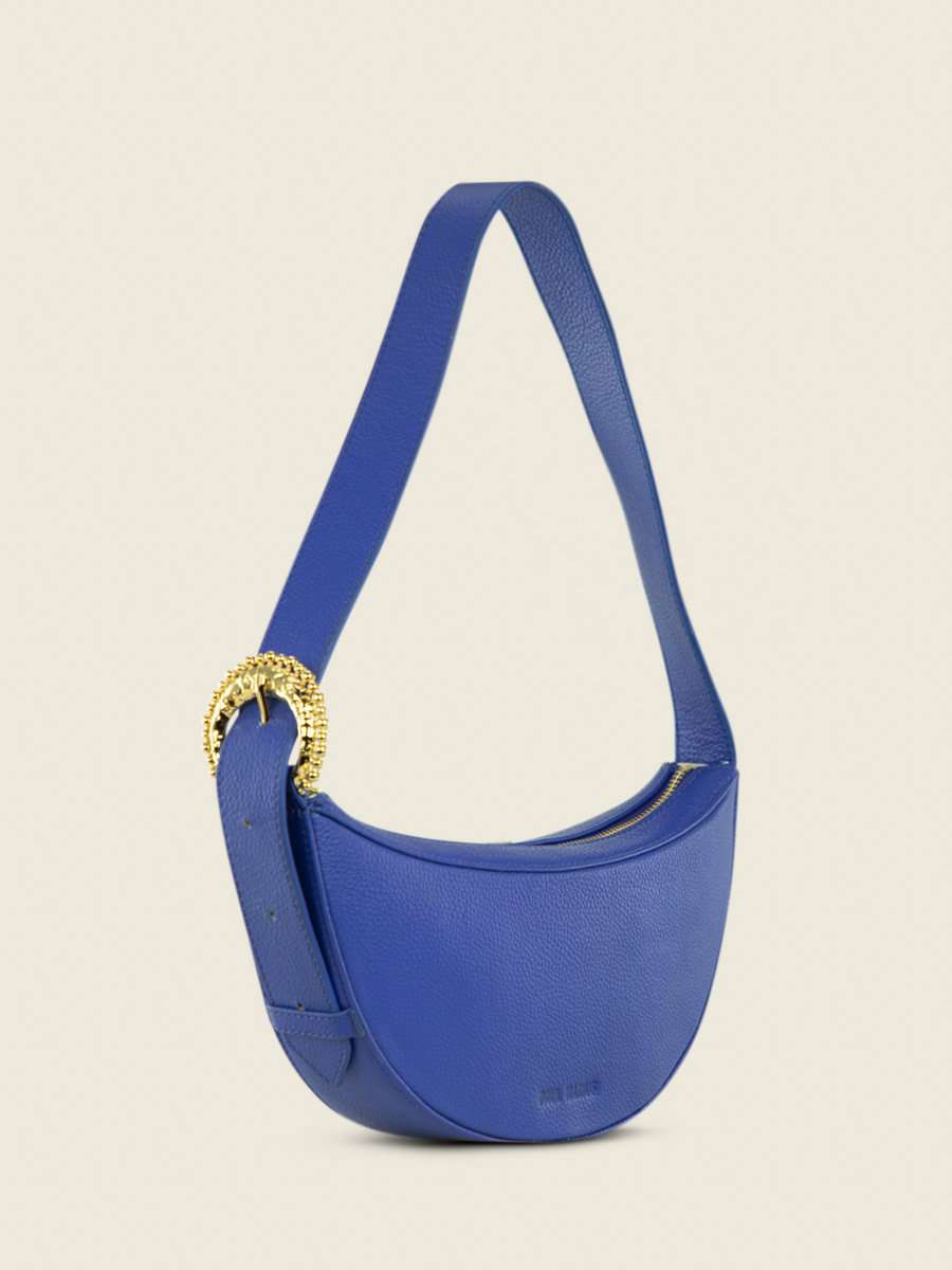 Royal blue leather bag hot sale