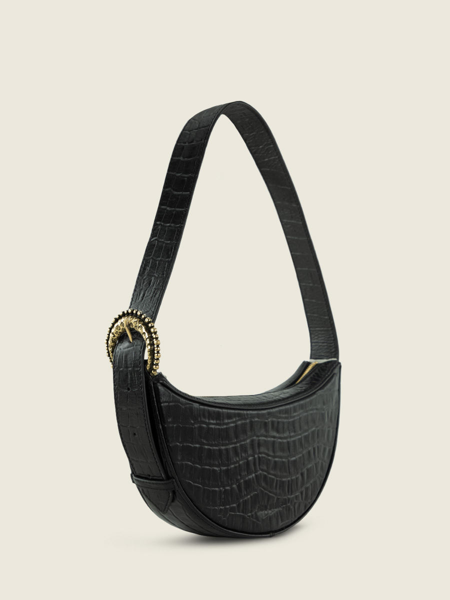 black-leather-half-moon-celeste-heritage-jet-black-paul-marius-back-view-picture-w50-cr-b