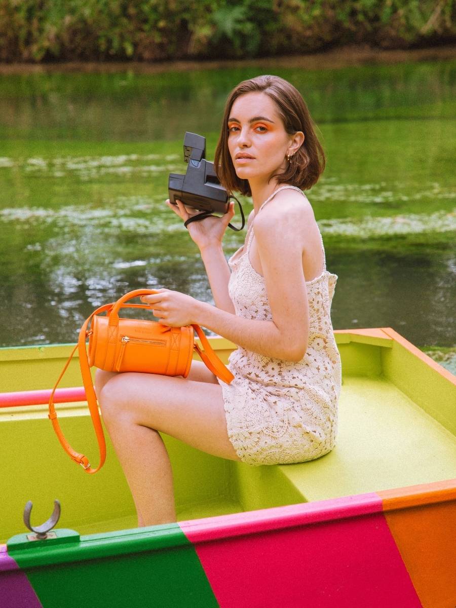 Mango 2025 orange bag