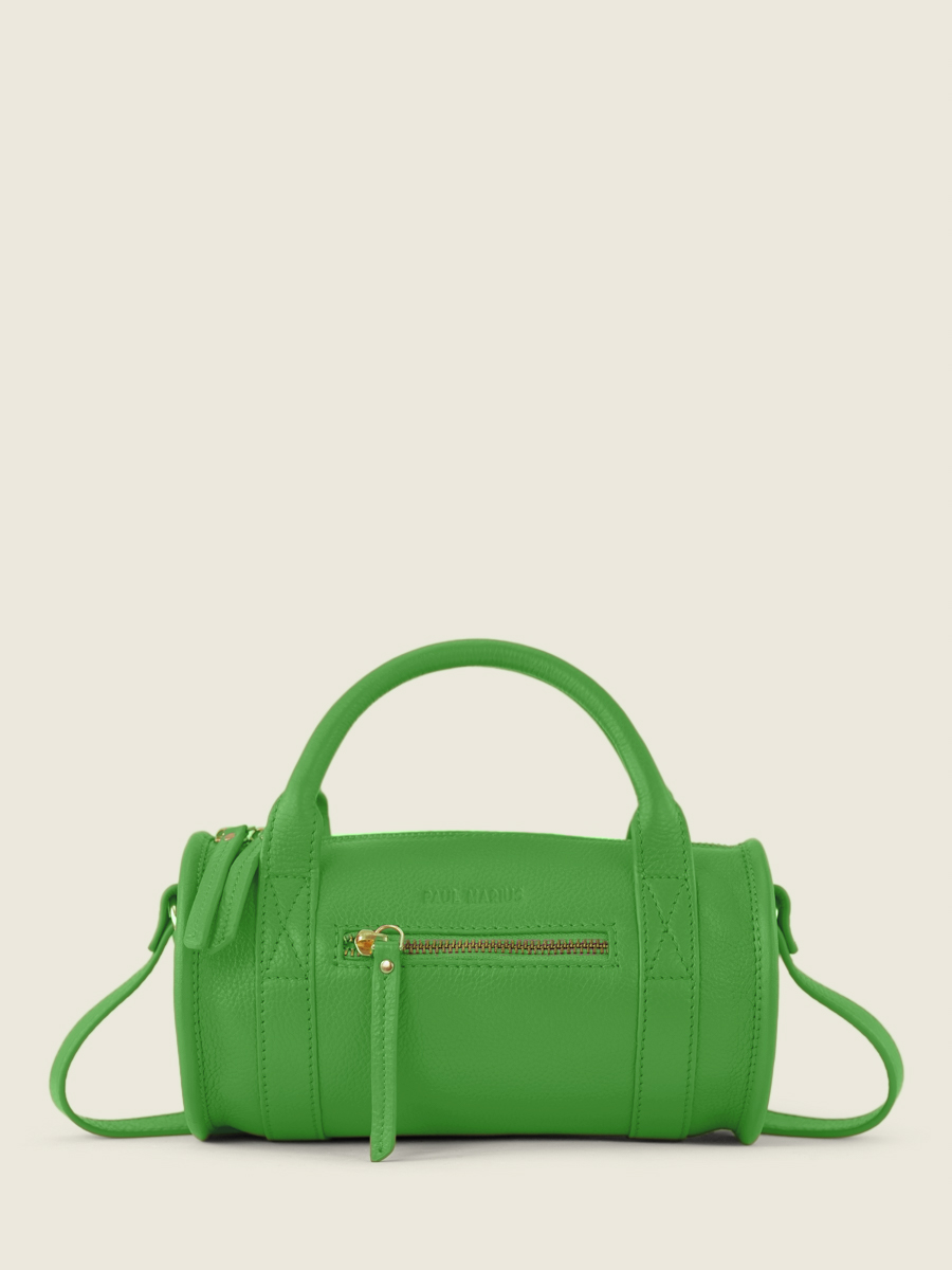 green-leather-mini-handbag-charlie-sorbet-kiwi-paul-marius-front-view-picture-w30-sb-gr