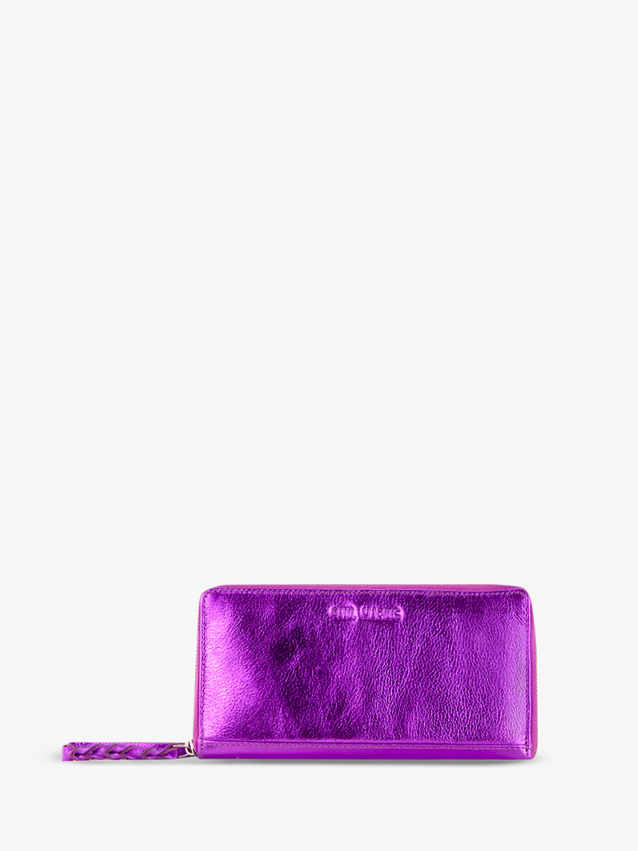 purple-metallic-leather-wallet-leportefeuille-charlotte-bonbon-paul-marius-side-view-campaign-picture-m63-m-p