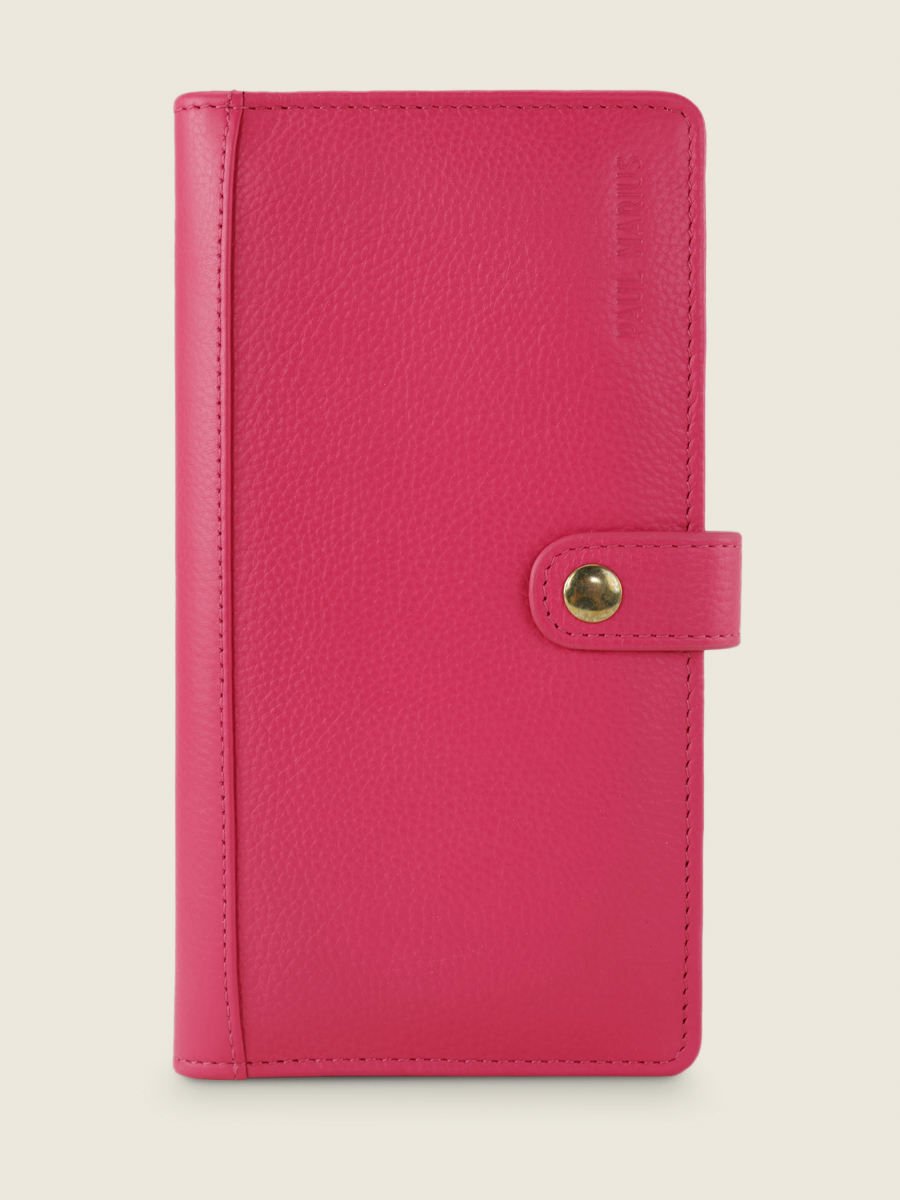 pink-leather-wallet-leportefeuille-charlotte-n2-sorbet-raspberry-paul-marius-front-view-picture-m67-sb-pi