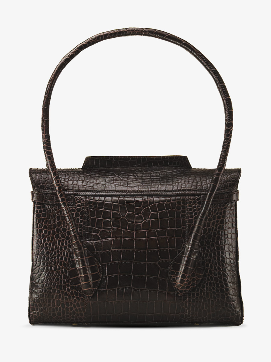 leather-handbag-for-woman-dark-brown-rear-view-picture-colette-m-alligator-tigers-eye-paul-marius-3760125357355