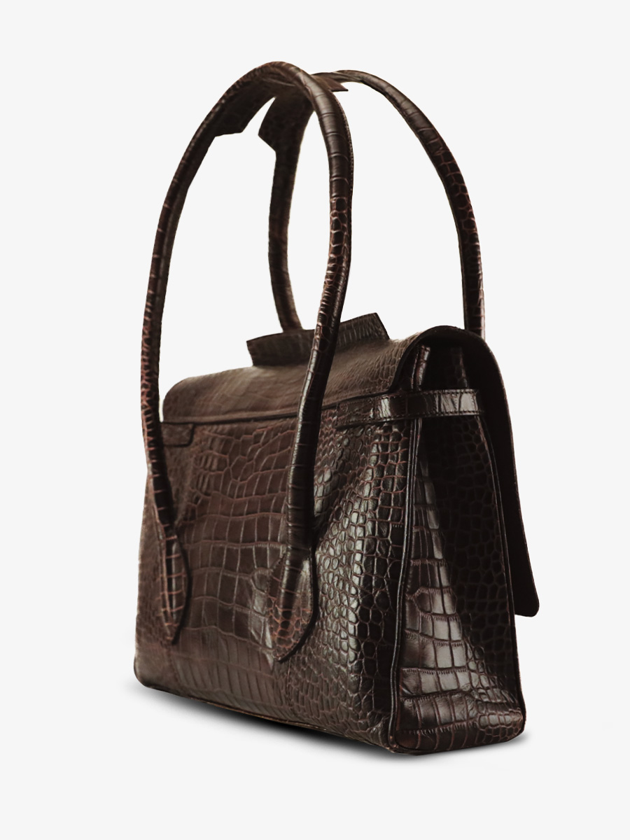 leather-handbag-for-woman-dark-brown-side-view-picture-colette-m-alligator-tigers-eye-paul-marius-3760125357355