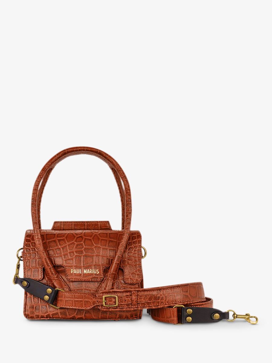 leather-handbag-for-woman-brown-front-view-picture-colette-xs-alligator-amber-paul-marius-3760125357188