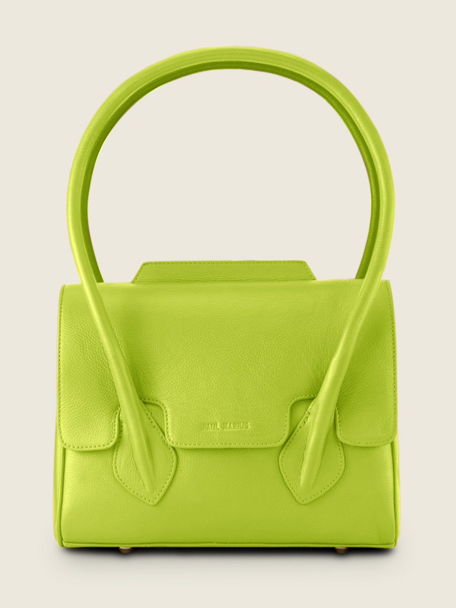 green-leather-handbag-colette-s-sorbet-apple-paul-marius-front-view-picture-w28s-sb-lgr