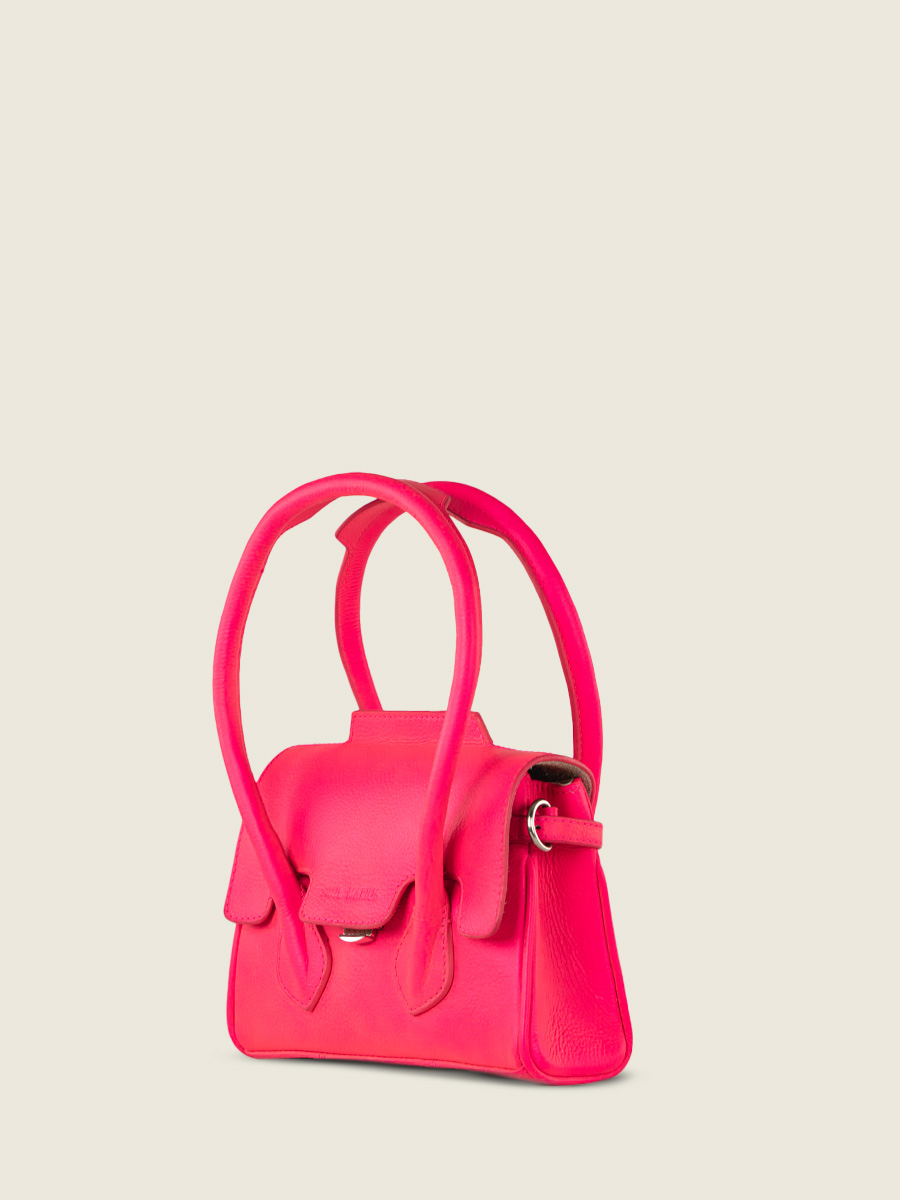 pink-leather-mini-handbag-colette-xs-neon-paul-marius-side-view-picture-w28xs-ne-pi