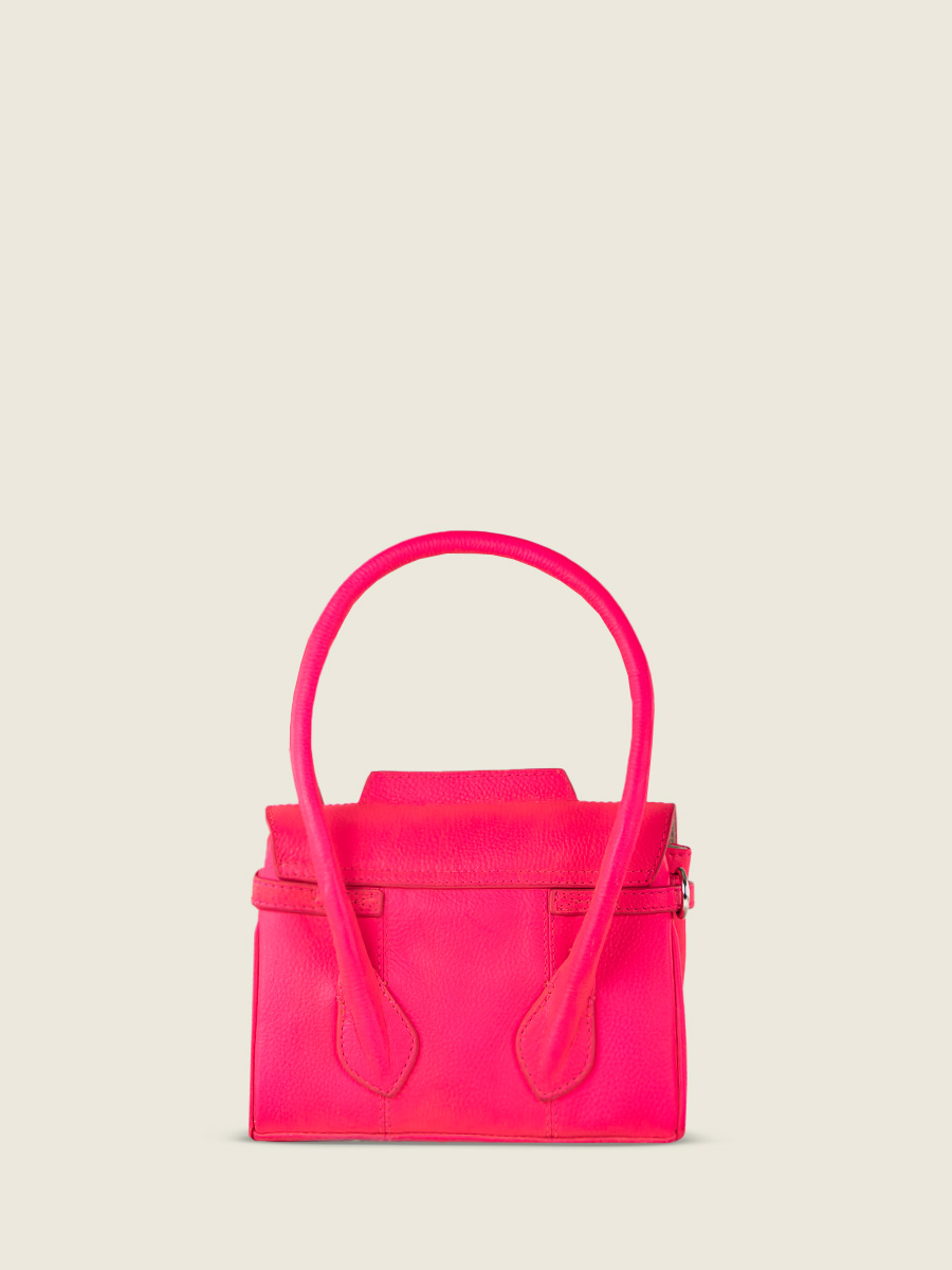 Pink Leather Mini Handbag for Women Colette XS Neon Pink PAUL MARIUS