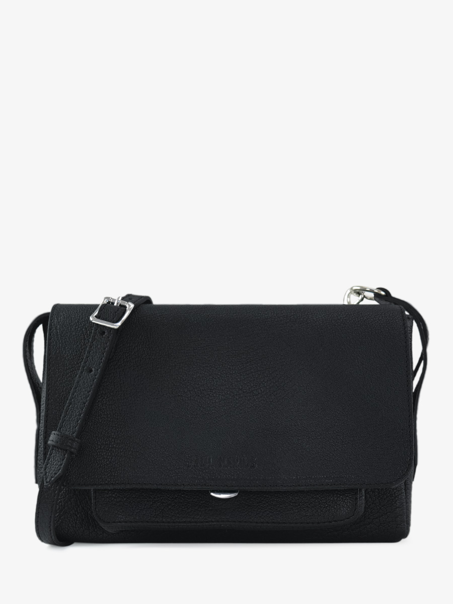 black-leather-cross-body-bag-diane-s-black-paul-marius-front-view-picture-w035s-b