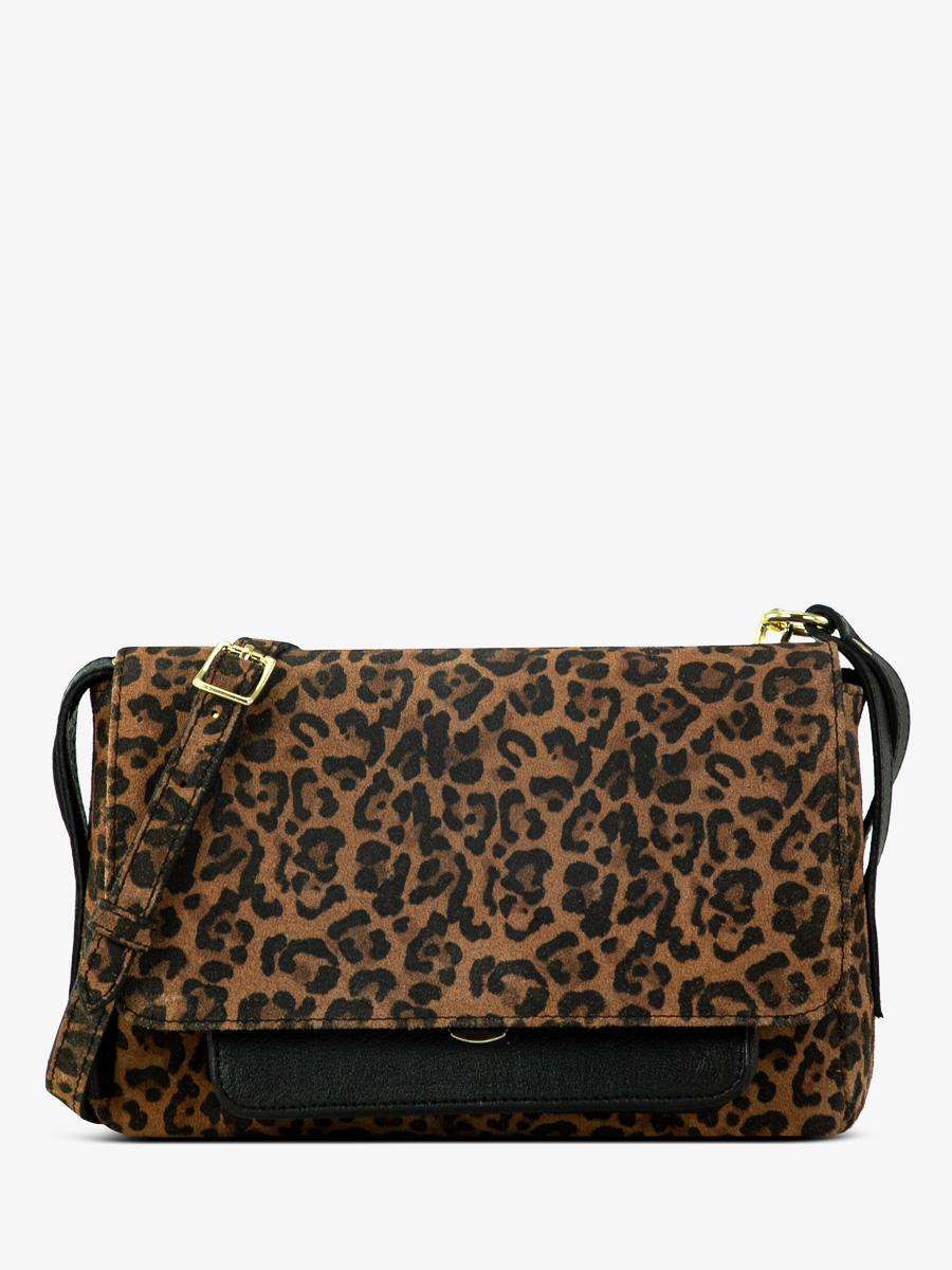 Leopard Black Leather Cross Body for Women Diane S Leopard Black PAUL MARIUS