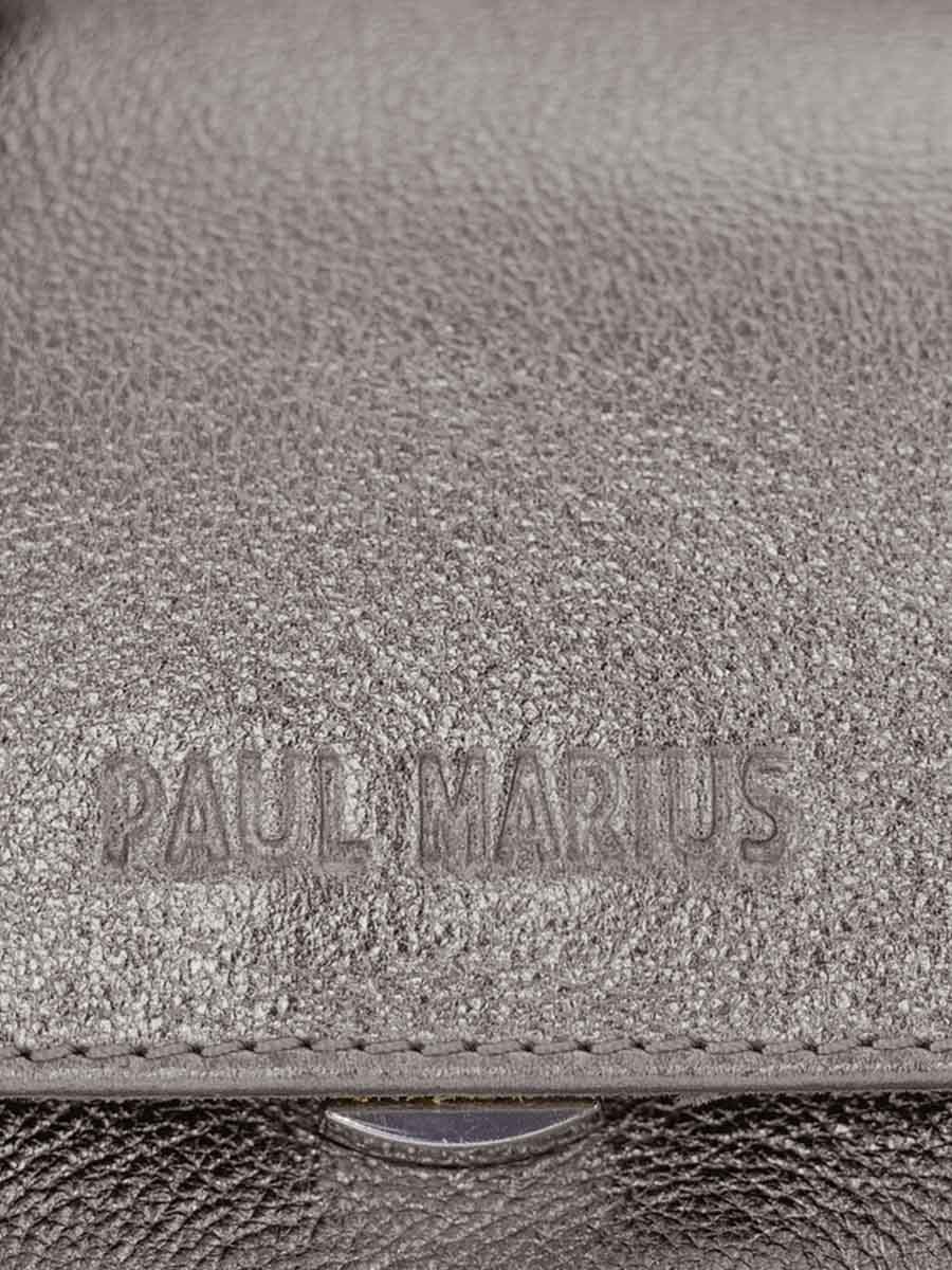 Silver metallic leather handbags sale