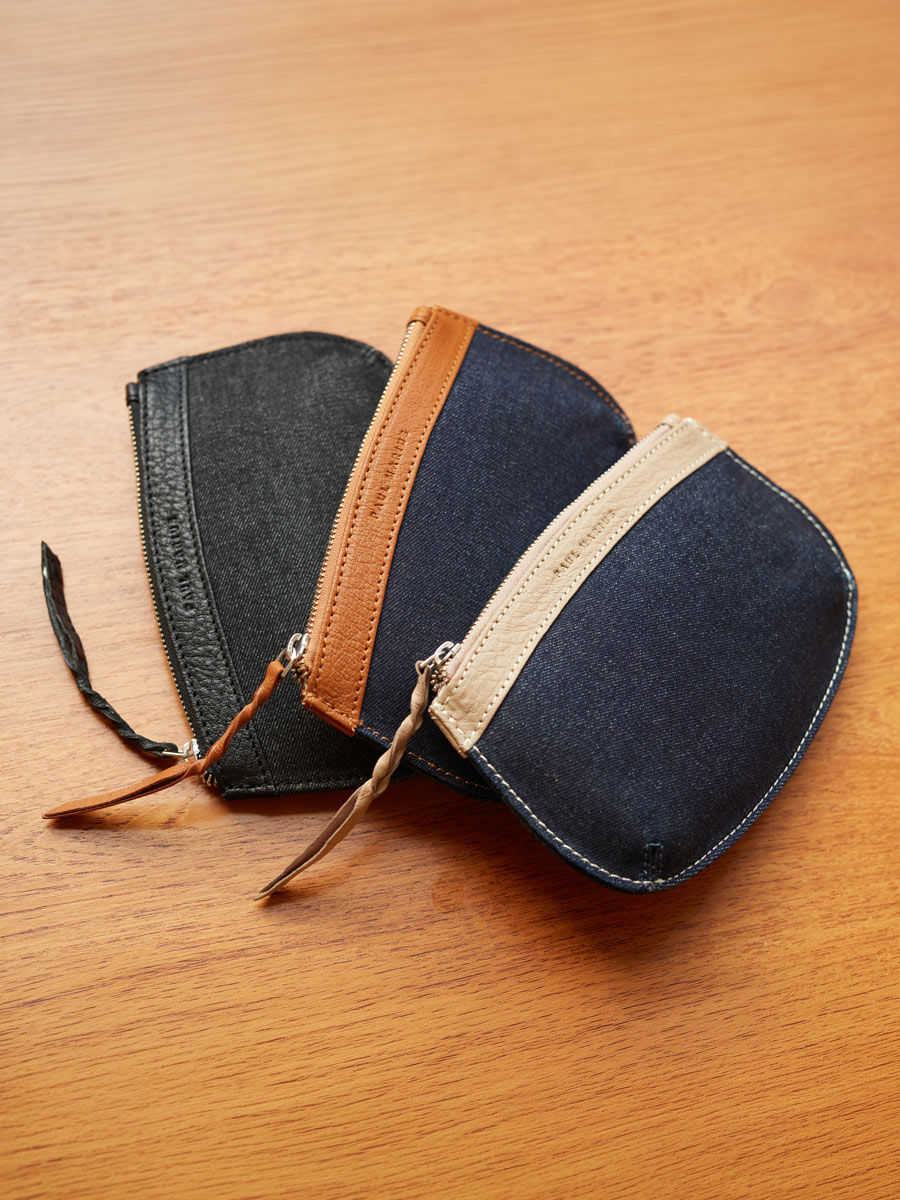 LaPochette Polly - Denim / Natural inside view