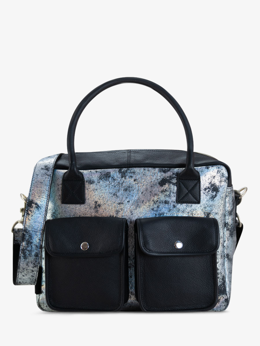 Holographic Leather Handbag for Women LeDandy Galaxy PAUL MARIUS
