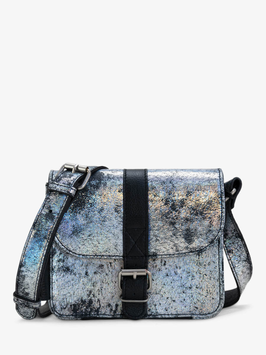 holographic-leather-shoulderbag-lessentiel-galaxy-paul-marius-front-view-picture-m21-gal