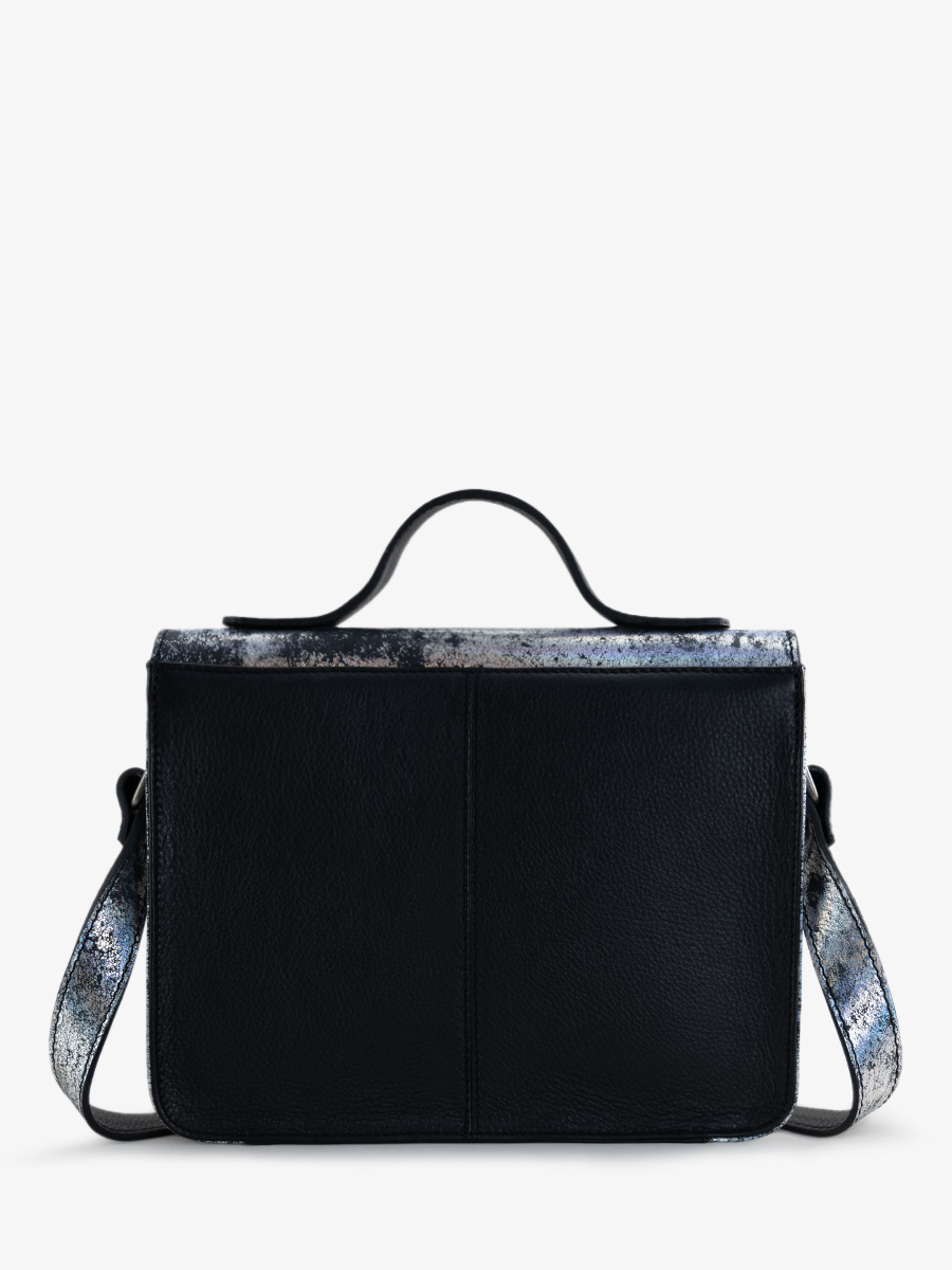 Holographic Leather Handbag for Women Mademoiselle George Galaxy
