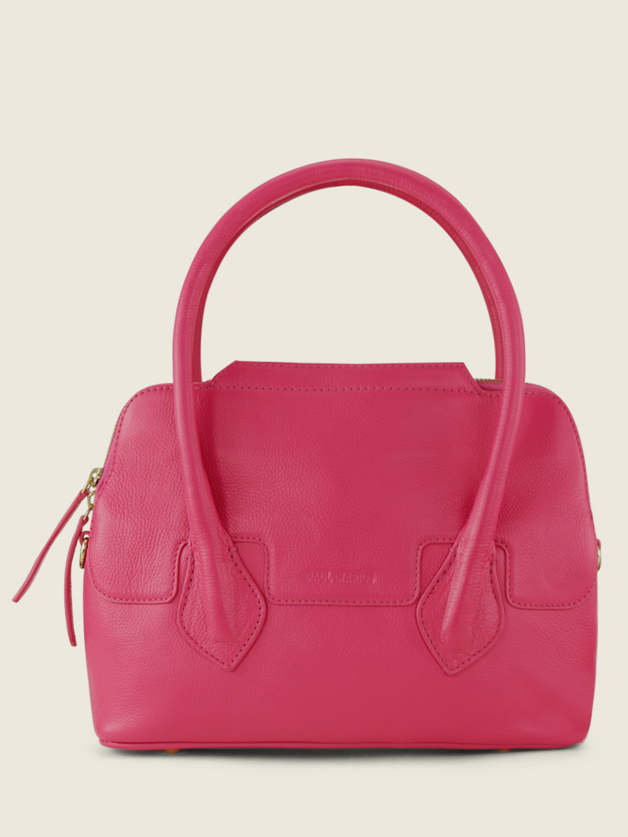 pink-leather-handbag-gisele-s-sorbet-raspberry-paul-marius-front-view-picture-w32s-sb-pi