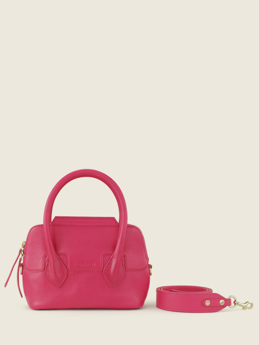 pink-leather-mini-handbag-gisele-xs-sorbet-raspberry-paul-marius-front-view-picture-w32xs-sb-pi