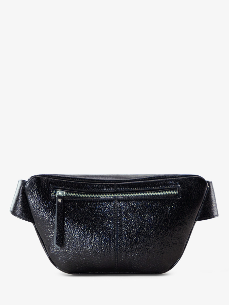 shimmering-black-leather-fanny-pack-rear-view-picture-labanane-eclipse-paul-marius-m503-m-b