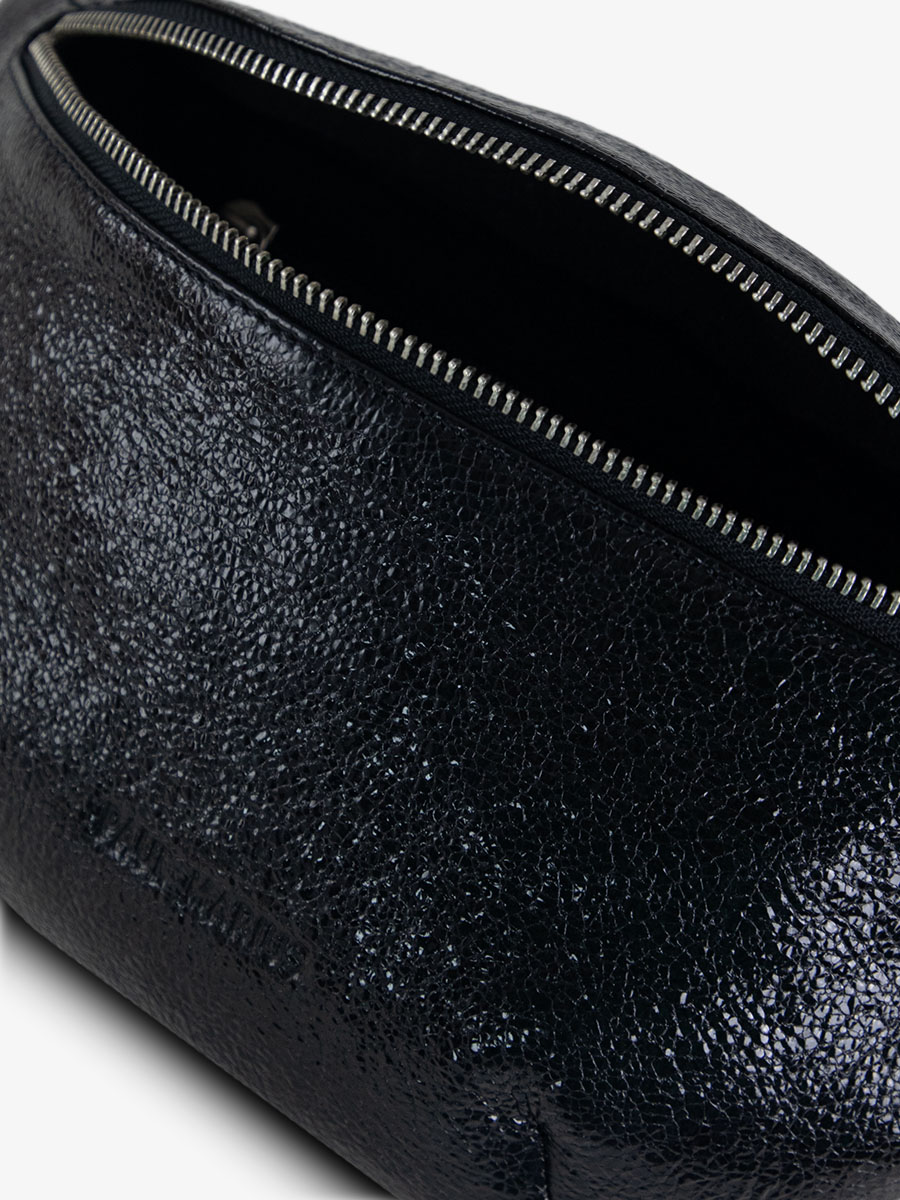 shimmering-black-leather-fanny-pack-inside-view-picture-labanane-eclipse-paul-marius-m503-m-b