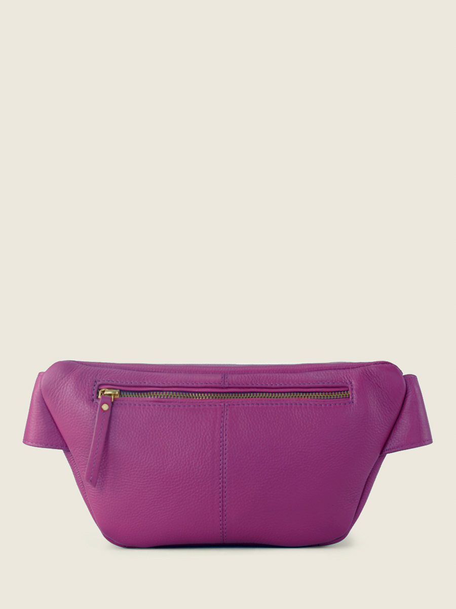 Purple leather fanny pack outlet